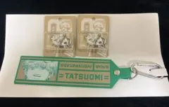 極楽街 辰臣 缶バッジ アクリルフィギュア キーホルダー ラバータグ