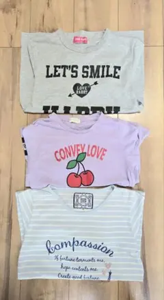 女児 子ども服 長袖Tシャツ まとめ売り(150㎝～160㎝)