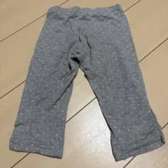 グレー ドット柄 パンツ