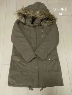 レディース　ワールド ファー付きモッズコート М