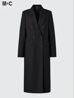は*う様 UNIQLO Cロングコート XLサイズ 男女兼用 ダークグレー - メルカリ