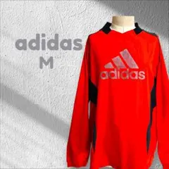 アディダス adidas ピステ ナイロンジャケット ロゴ 長袖 M オレンジ