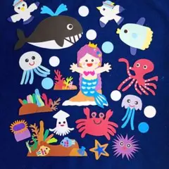 壁面飾り　人魚姫と仲間達②