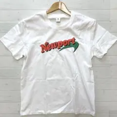 90s Newportロゴ Tシャツ ホワイト 野村訓一　古着 野村訓市 着用 90s ヴィンテージ ニューポート T シャツ Newport