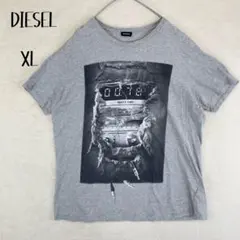 【DIESEL】ギミック風 デジタルグラフィック y2k Tシャツ XL 00s