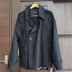 A.P.C. ブラック トレンチコート XS
