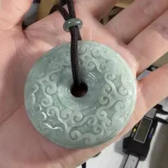 本翡翠 玉壁 ストラップ ペア 3429 - メルカリ