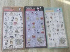 スヌーピー　3Dシール　3個セット