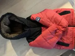 フード付きボア裏地ダウンコート 90cm