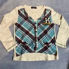 クレードスコープ　重ね着風ロンＴ　120cm