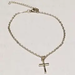 大人気 チェーン クロス ゴールドアンクレット ブレスレット