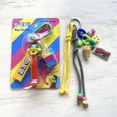 じゃらじゃらキーホルダー　ペッツキーチャーム（duck with flower）