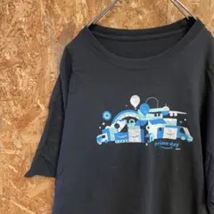 AE9593 90‘US古着 半袖Tシャツ ブラック メンズ ポス