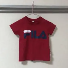 キッズ(26)FILA 半袖Tシャツ レッド90㎝