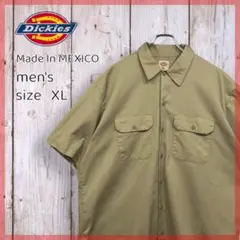メキシコ製★Dickies ディッキーズ★ワークシャツ★半袖★ビッグサイズ★XL
