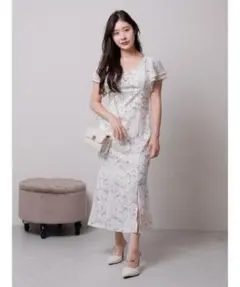 LIP SERVICE リップサービス　カシュクールマーメイドラインワンピース