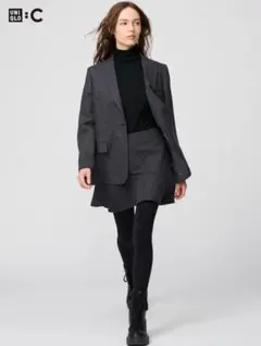 UNIQLO フレアスコート M グレー