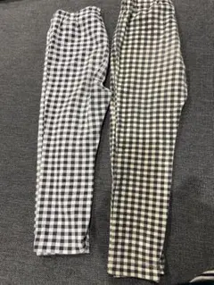 ギンガムチェック ボトムス 2点セット