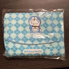 ドラえもん ティッシュケース チェック柄
