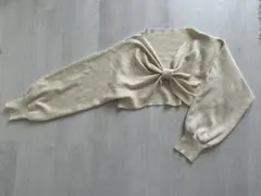 earth music&ecology アイボリー リボンニット