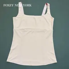 FOXEY NEW YORK ピンク キャミソール タンクトップ ストレッチのサムネイル