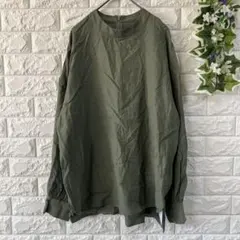 セブンアイディコンセプト【F】カットソー バックジップ ビックシルエット カーキ