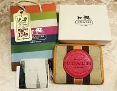 COACH コーチ 二つ折り財布 ショッパー お箱付き