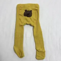 baby GAP くまさんタイツ　イエロー　くまけつ