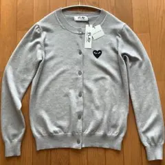 新品未使用品　PLAY COMME des GARCONS カーディガン グレー