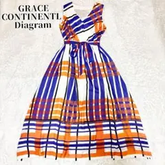 GRACE CONTINENTL Diagram ビック チェック ワンピース