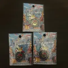 ポケモンセンターフクオカ限定　ロゴピンズ　3点セット　新品