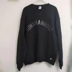 希少 90s USA製 ラッセルアスレチック スウェット L ブラック 黒 前V