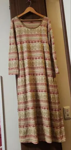 未使用級✴amina チャイハネ　アミナ　ロングワンピース