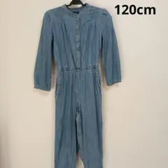 120cm　(S)　長袖つなぎ　女の子　デニム生地　　秋　春　GAPDENIM