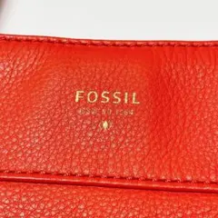 フォッシル 本革 2WAY トートバッグ レッド A4収納 通勤 通学 肩掛けのサムネイル