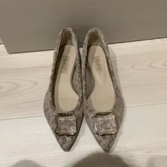 セブントゥエルブサーティ　アルネ　レース　フラット　パンプス　シューズ