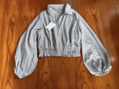 GRL 長袖ブラウス Fサイズ グレー
