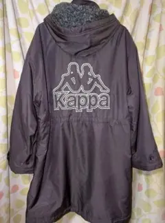 Kaepa ベンチコート M-L 赤紫 フード付き 内側ボア あったか ロング丈のサムネイル