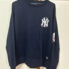 MLB ニューヨーク・ヤンキース スウェット トレーナー ネイビー メンズのサムネイル