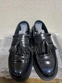 Dr. Martens ブラックローファー フリンジ箱なし