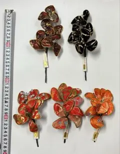 衣装、作品づくり、かんざし　などに使うパーツ　セット5点　⑧