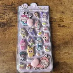 ラブブ LABUBU おしりぷくぷくシール マシュマロシール ぷにぷにシール