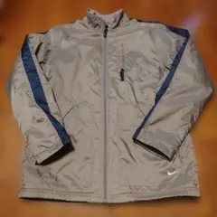 【00s】NIKE 中綿フリース パファージャケット カーキ S Y2K