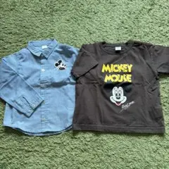 ミッキーマウス　シャツとTシャツセット