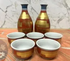 九谷焼 徳利 猪口 酒器揃 木箱