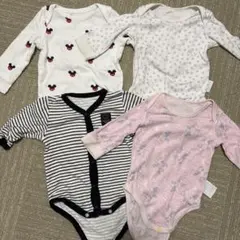 70 ロンパース肌着 まとめ売り 女の子 ユニクロ babyGAP 長袖 保育園