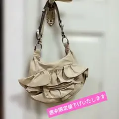 Yves Saint Laurent フリルショルダーバッグ