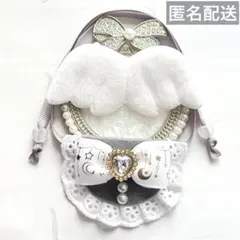 ぬい服 スタイ モンぬい わるモフ 白 鍵 洋服 よだれかけ アイナナ