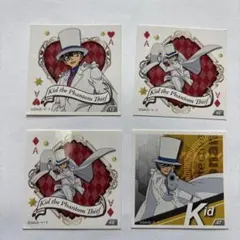 名探偵コナン　怪盗キッド ステッカー 4枚セット