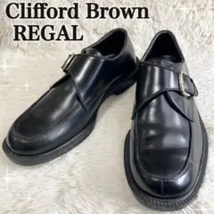 REGAL Clifford Brown シングルモンク ビジネスシューズ 黒
